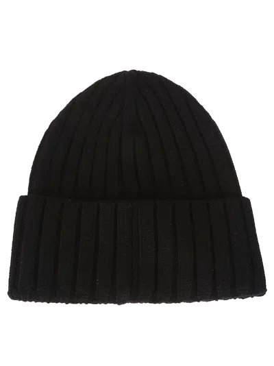 Shop Moncler Tricot Beanie In Nero
