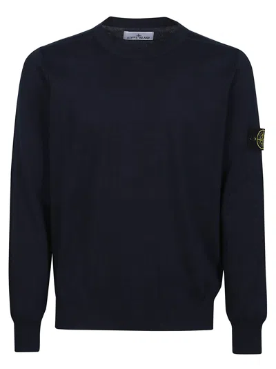 Shop Stone Island Sweatshirt In Navy Blue