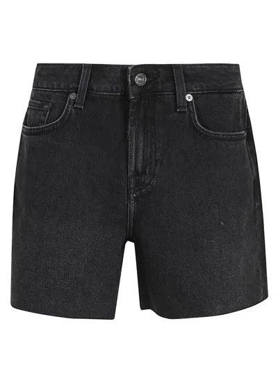 Shop 7 For All Mankind Monroe Long Shorts Global In Black
