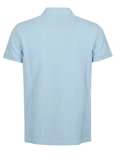 Shop Tom Ford Tennis Piquet Short Sleeve Polo Shirt In Pale Sky