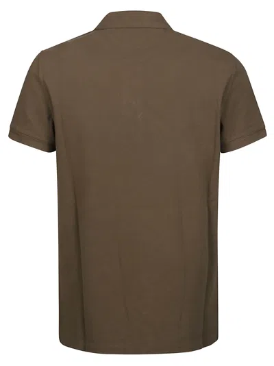 Shop Tom Ford Tennis Piquet Short Sleeve Polo Shirt In Olive