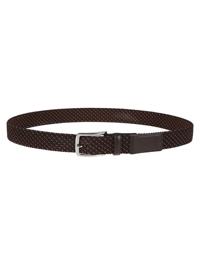 Shop Hogan Elastic Tape Belt In Altraversione