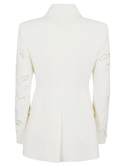 Shop Ermanno Scervino Single-breasted Jacket In Blanc