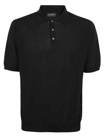 Shop Ballantyne Polo Neck Pullover In Black