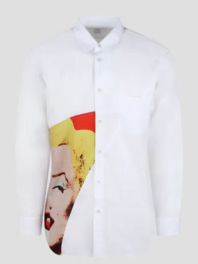 Shop Comme Des Garçons Shirt Andy Warhol Shirt In White