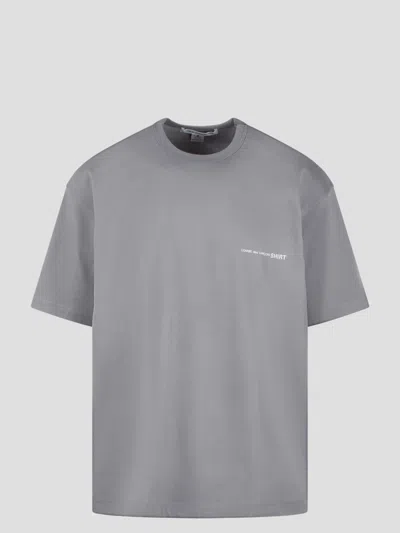 Shop Comme Des Garçons Shirt Jersey Cotton Basic T-shirt In Grey