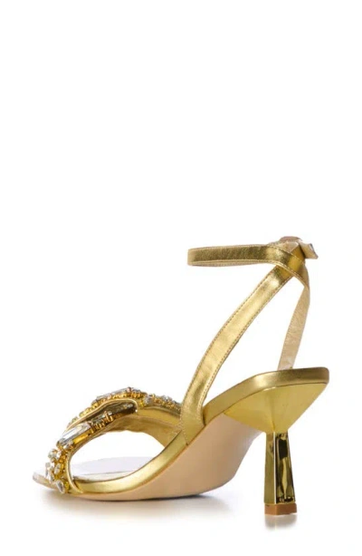 Shop Azalea Wang Lethe Ankle Strap Sandal In Gold