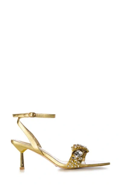 Shop Azalea Wang Lethe Ankle Strap Sandal In Gold