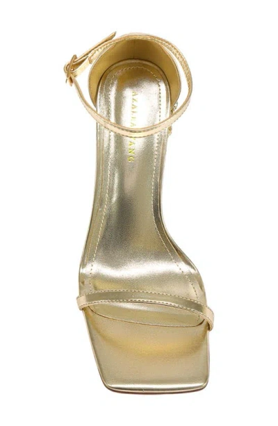 Shop Azalea Wang Bernelle Ankle Strap Sandal In Gold