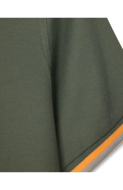 Psycho Bunny Kingsbury Tipped Piqué Polo In Agave Green