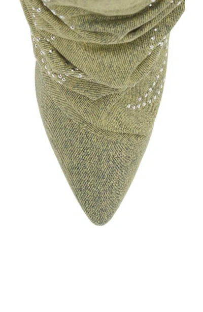Azalea Wang Sinead Slouch Boot In Green