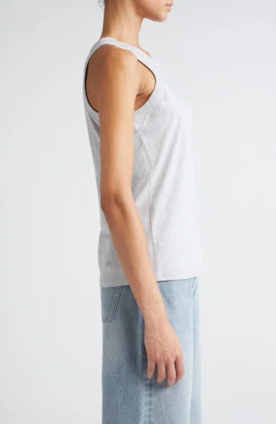 Loulou Studio Loulou De Saison Poso Supima® Cotton Tank In Grey Melange