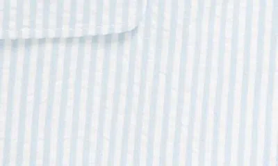 Shop Nordstrom Kids' Seersucker Sport Coat In Blue Frozen Pin Stripe