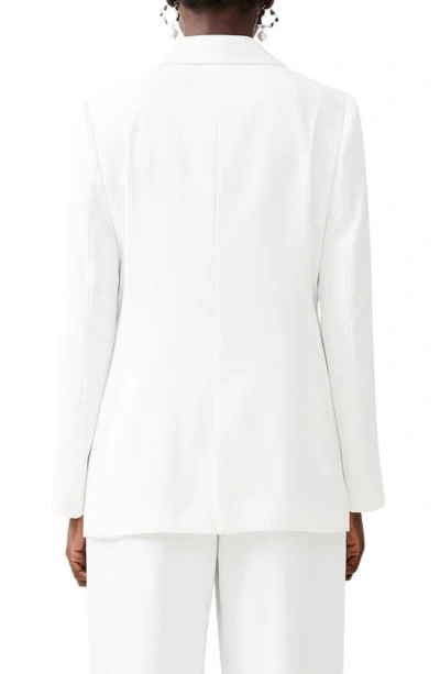 Shop French Connection Harrie One-button Blazer In Summer White