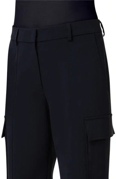Akris Mel Wool Gabardine Cargo Pants In Black