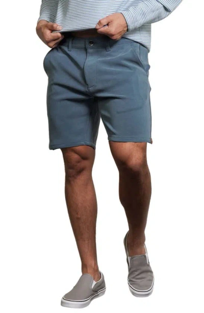 Shop Fundamental Coast Later On Stretch Chino Shorts In Maui Blue