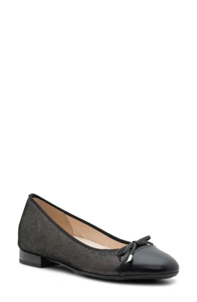 Shop Ara Sonoma Cap Toe Flat In Black