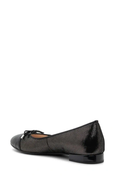 Ara Sonoma Cap Toe Flat In Black