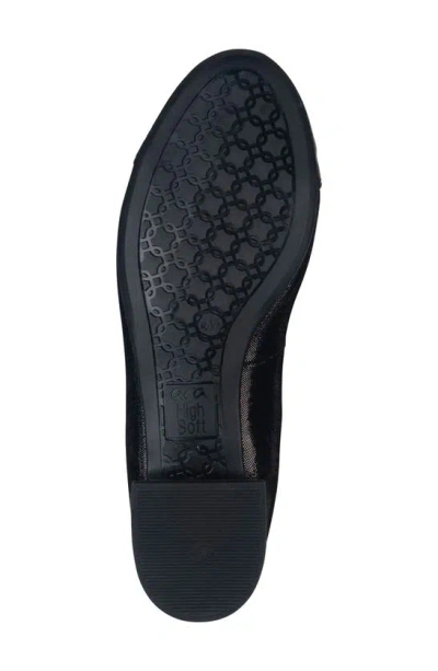Ara Sonoma Cap Toe Flat In Black