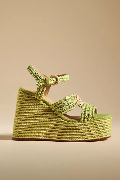 Shop Castaã±er Fiodora Heels In Green
