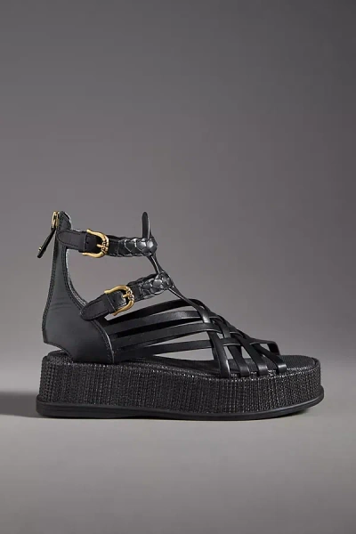 Shop Sam Edelman Nicki Gladiator Platform Sandals In Black