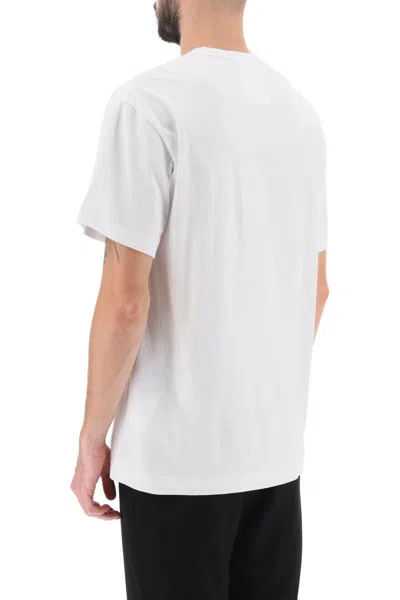 Shop Comme Des Garçons Homme Deux Comme Des Garcons Homme Plus Artwork Print T-shirt In White