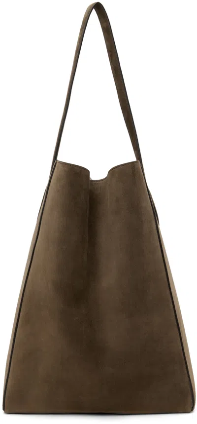 Shop Khaite Brown Frida Tote In 907 Toffee