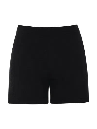 Shop Nocturne Knit Mini Shorts In Black