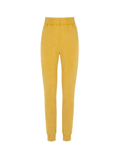 Shop Nocturne Knitted Jogging Pants In Yellow