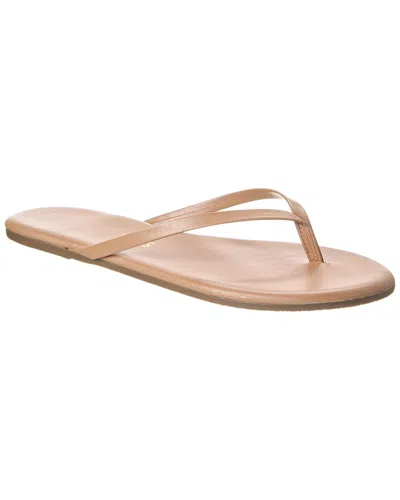 Shop Tkees Foundations Shimmers Leather Sandal In Beige