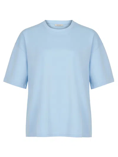 Shop Nocturne Dropped Shoulder Oversize T-shirt In Blue