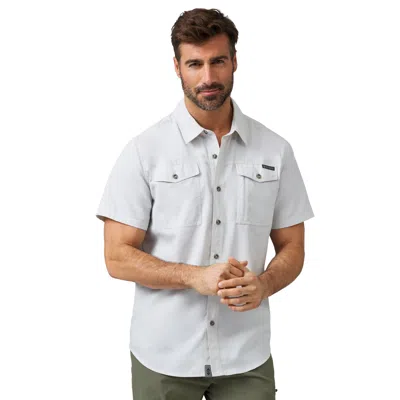 Shop Free Country Men's Expedition Nylon Rip-stop Short Sleeve Shirt In White