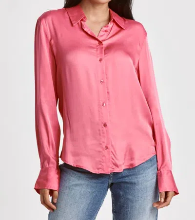 Shop Dear John Denim Gaia Button Down Shirt In Pink