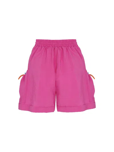 Shop Nocturne High-waisted Mini Shorts In Pink