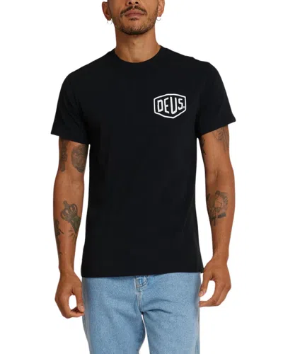 Deus Ex Machina Logo-print Cotton T-shirt In Black