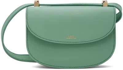 Shop Apc Green Genève Mini Bag In Kaz Jade