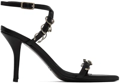 Shop Miaou Black Giaborghini Edition Reno Heeled Sandals In 5000 Black