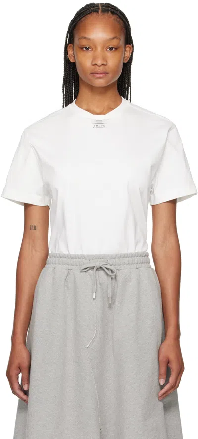 Shop Ader Error White Langle T-shirt In Off White