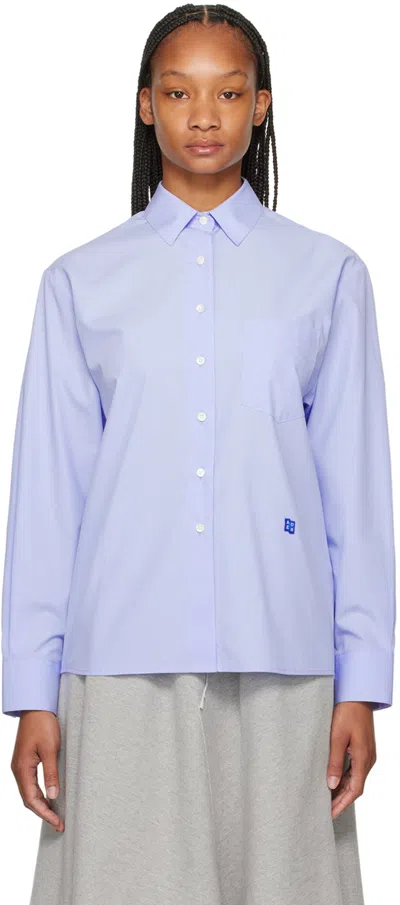 Shop Ader Error Blue Significant Trs Tag Shirt In Sky Blue