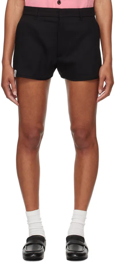 Shop Ader Error Black Flag Shorts In Noir