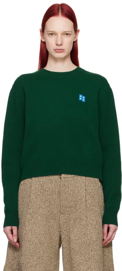Shop Ader Error Green Significant Trs Tag Sweater