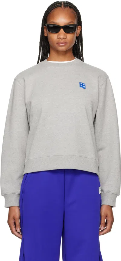 Shop Ader Error Gray Significant Trs Tag Sweatshirt In Grey