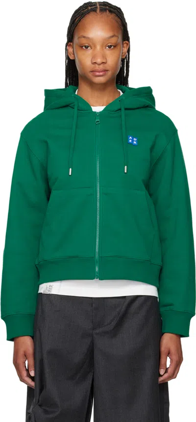 Shop Ader Error Green Significant Trs Tag Hoodie