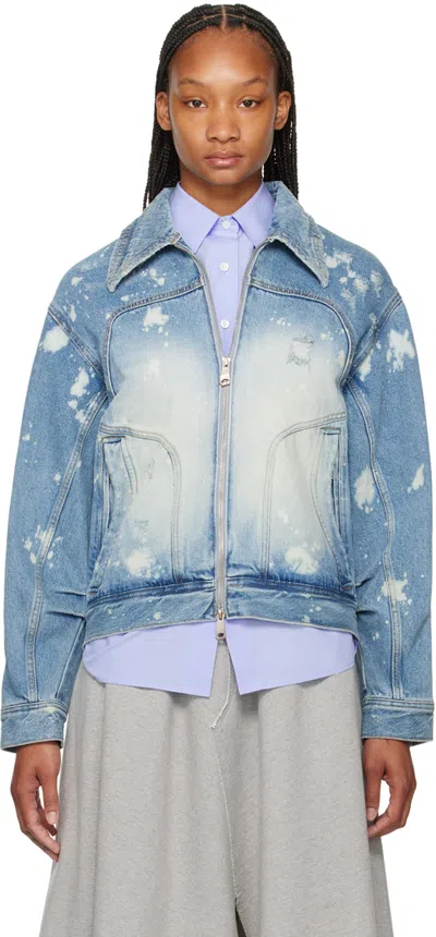 Shop Ader Error Blue Elling Denim Jacket