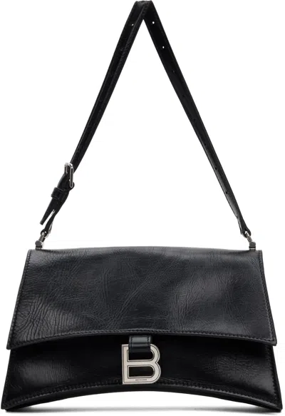 Shop Balenciaga Black Crush Small Sling Bag In 1000 Black