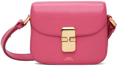 Shop Apc Pink Grace Mini Bag In Fah Fuschia
