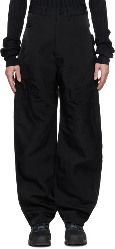 Shop Ouat Black Astro Trousers