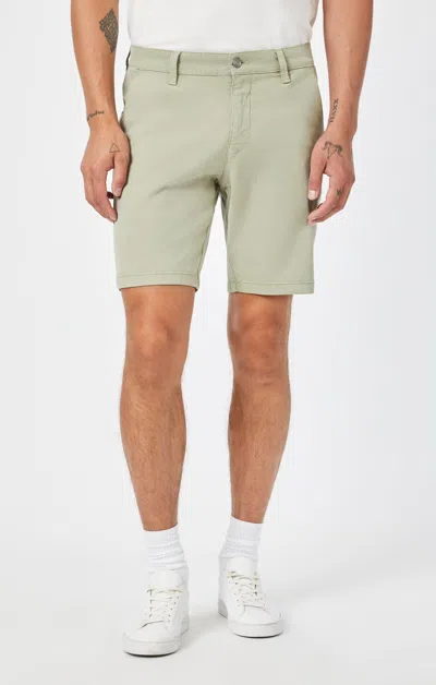 Mavi Noah Shorts In Sea Grass Luxe Twill In Green