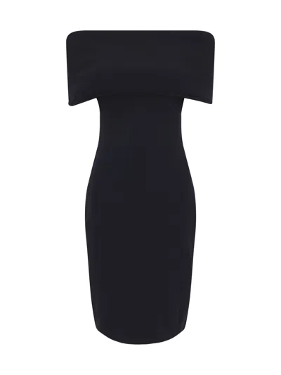 Shop Bottega Veneta Midi Dress In Black