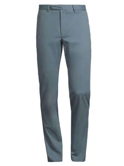 Shop Polo Ralph Lauren Men's Stretch Twill Flat Front Pants In Bay Blue